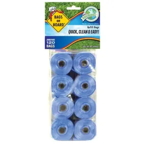 Bags On Board Refill Blue, 8 Refill Rolls