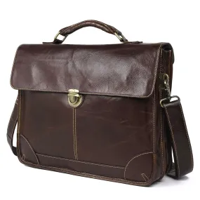 Classic Leather Laptop Bag for Men - Timeless and Versatile