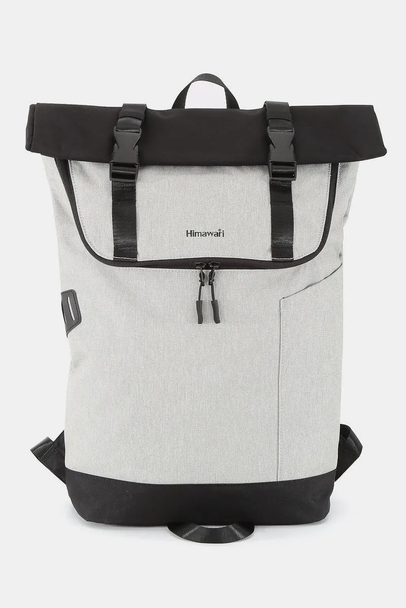 Contrast Waterproof Canvas Backpack Bag