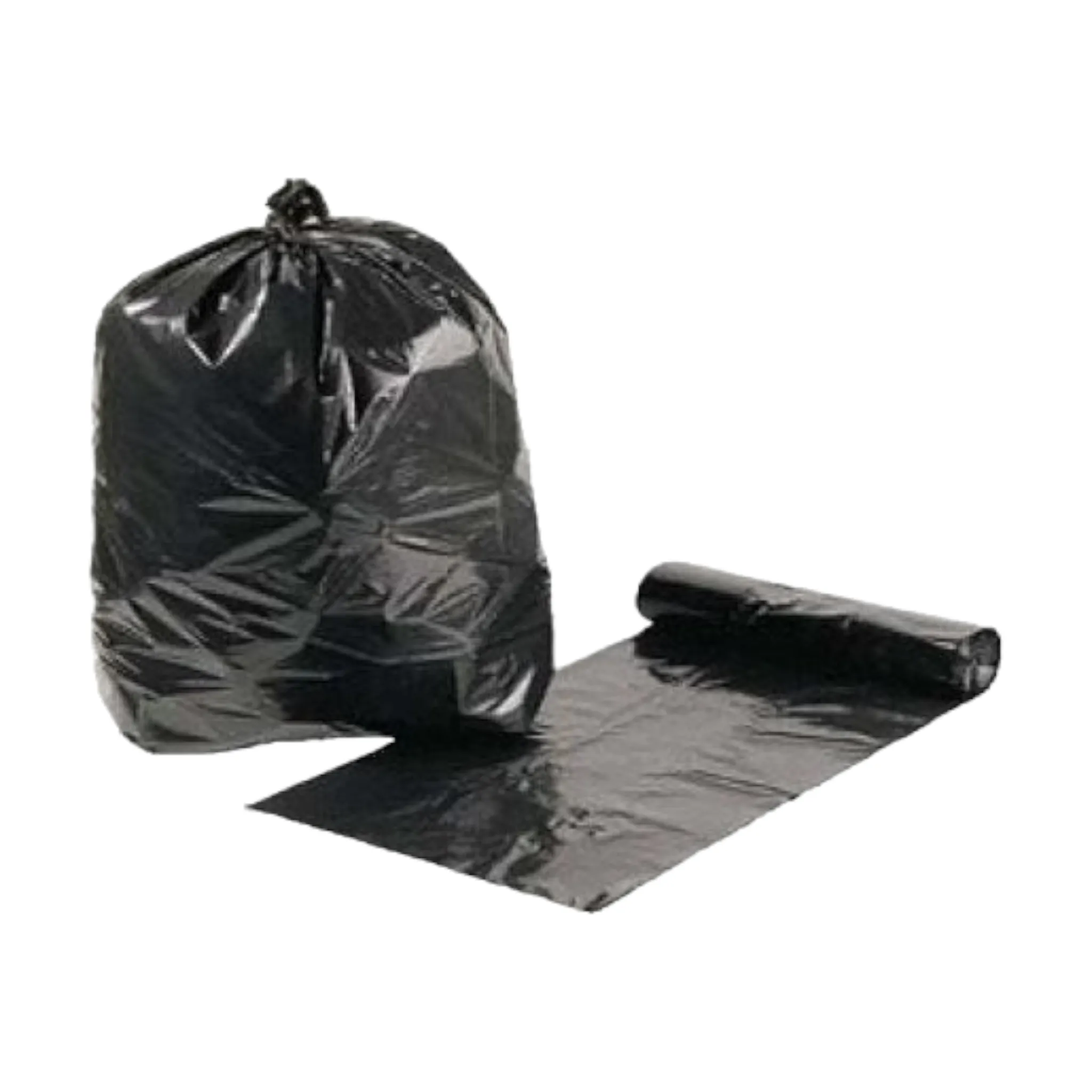 Disa Refuse Bags on Roll Black 75x95cm 10pcs