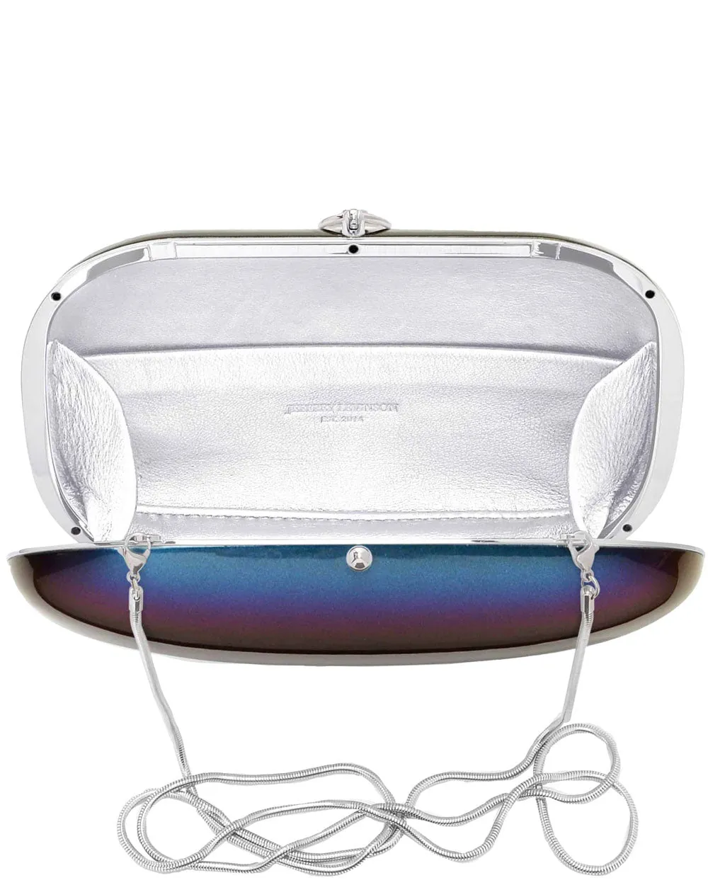 Elina Plus Clutch in Iridescent Midnight Pearl