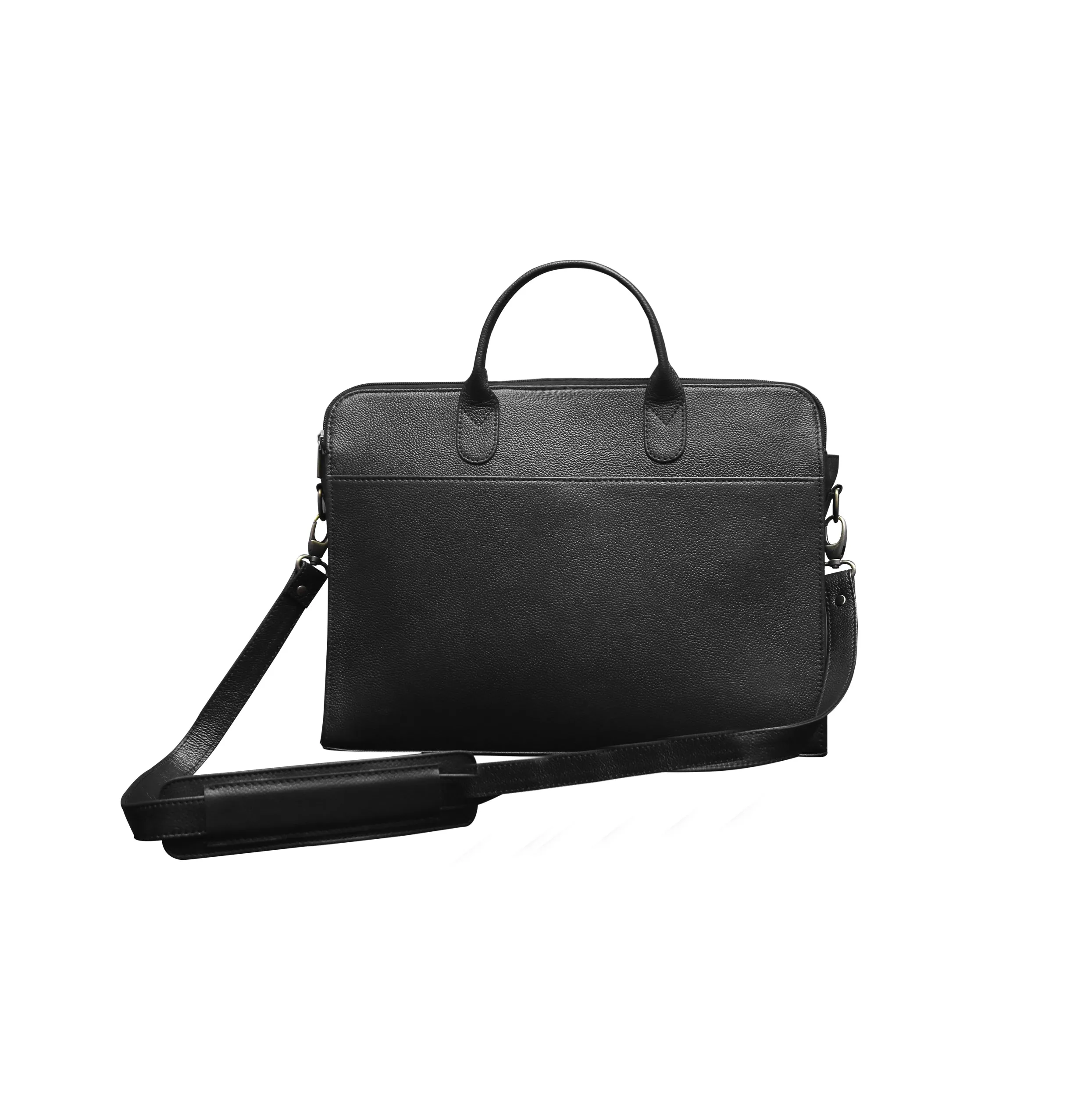 Everyday Leather Laptop Bag Black