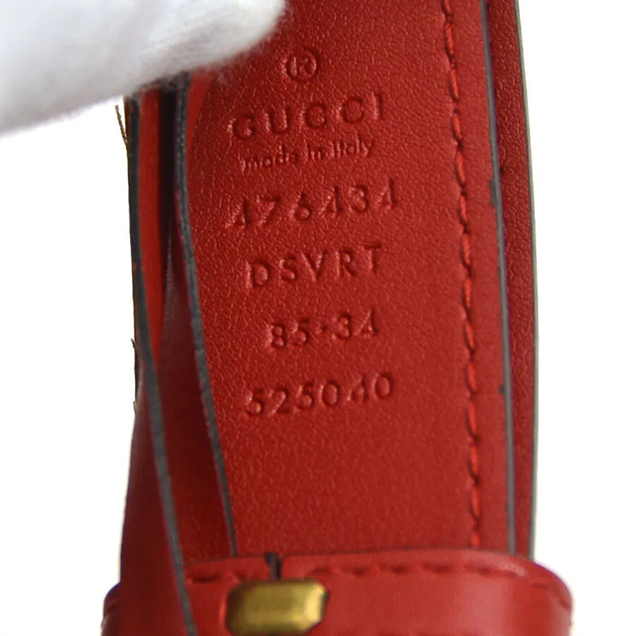 Gucci Gg Marmont Waist Bag Belt Red