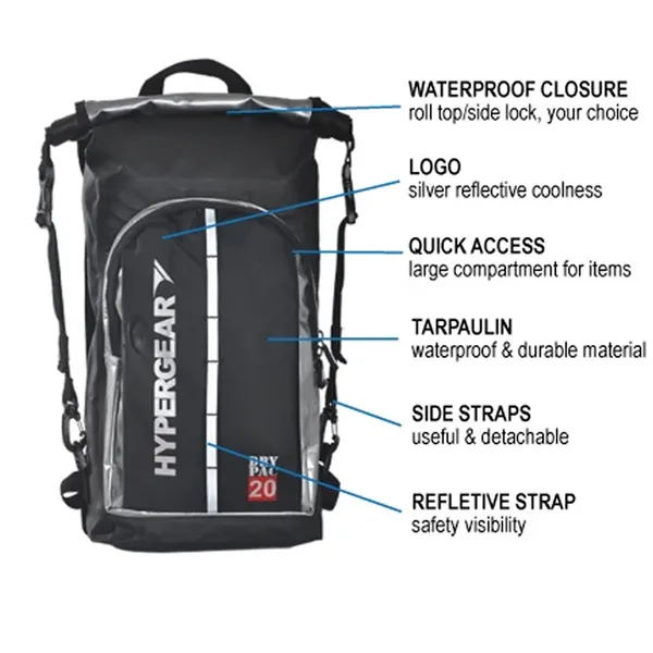 Hypergear 20L Dry Pac Compact  - Special Edition Silver