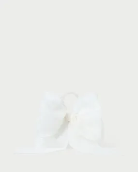 Joanne Pearl Organza Bow Clutch