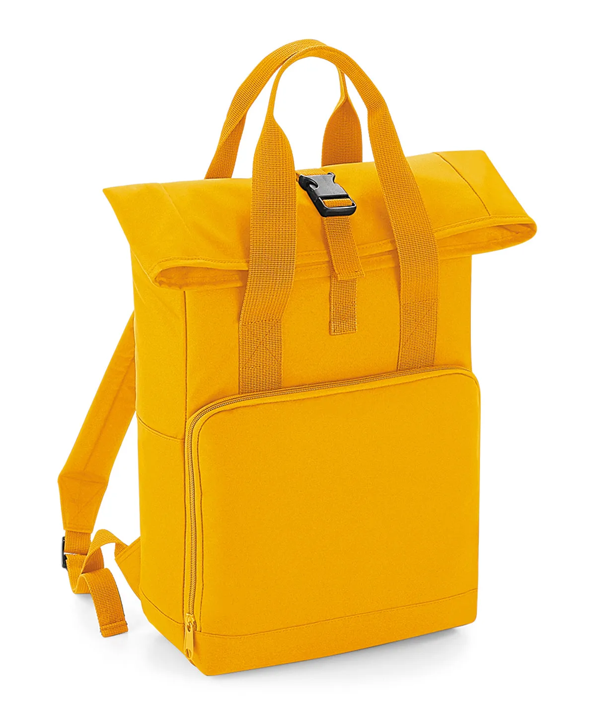 Mustard - Twin handle roll-top backpack