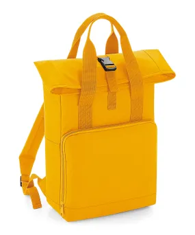 Mustard - Twin handle roll-top backpack