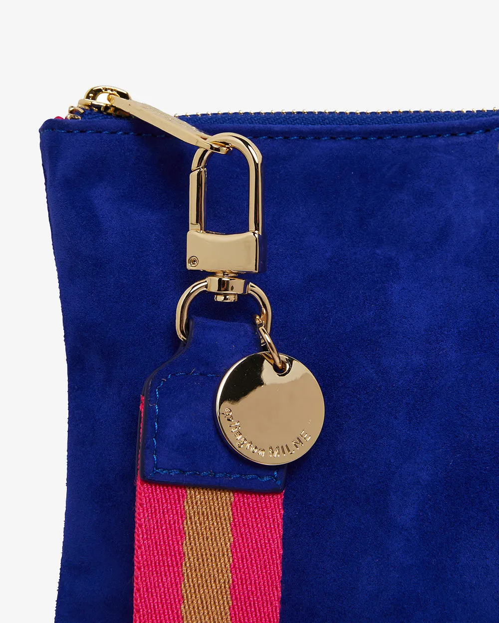 Paige Clutch Whip Stitch - Cobalt & Cobalt