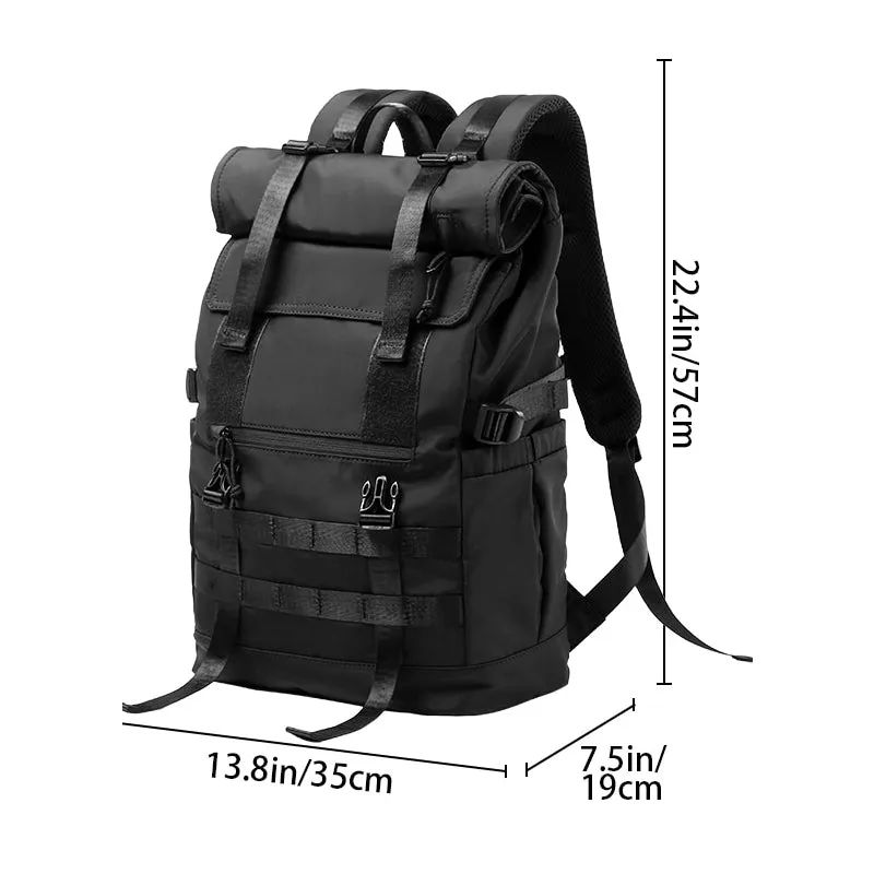 Roll Top Utility Strap Backpack