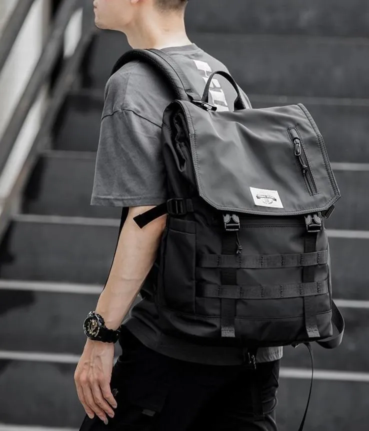 Roll Top Utility Strap Backpack