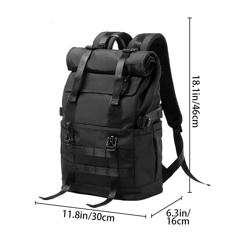 Roll Top Utility Strap Backpack