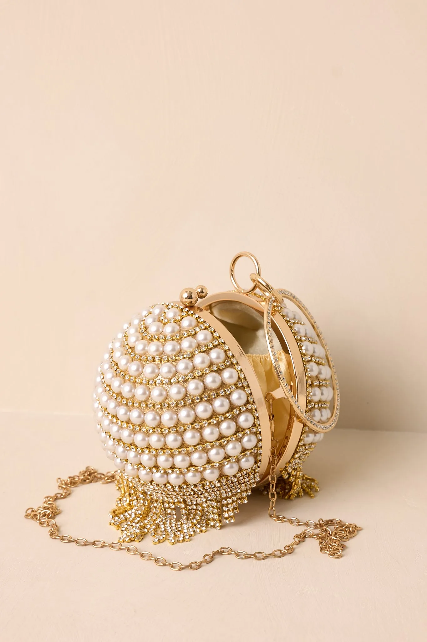 You’re My Star Gold and Ivory Pearl Clutch