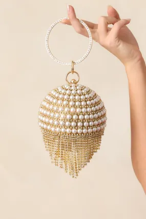 You’re My Star Gold and Ivory Pearl Clutch