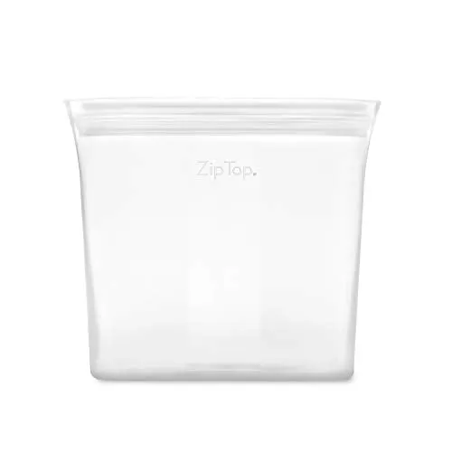 Zip Top: 100% Pure Non-Toxic Platinum Silicone Reusable Food Storage Bags